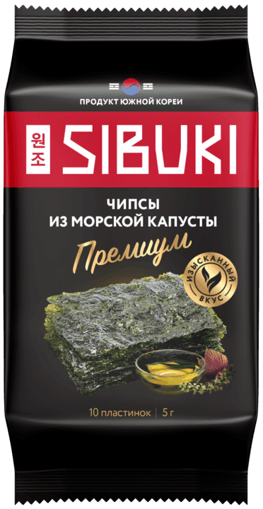 Чипсы из морской капусты, Sibuki «Премиум», 5 г