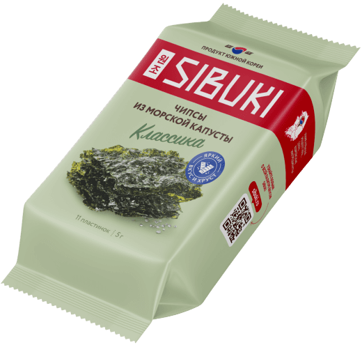 Чипсы из морской капусты, Sibuki «Классика», 5 г